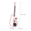 Alomejor Kids Guitar, Foldable Stringless Guitar Toy with Piano Keys, 70cm Lightweight Musical Instrument for Toddlers 3+ Years (Pink) view 2