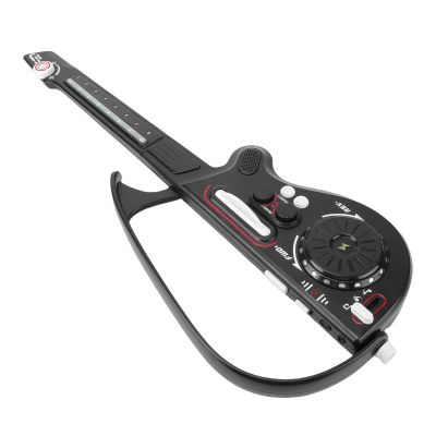 Alomejor Kids Guitar, Foldable Stringless Guitar Toy with Piano Keys, 70cm Lightweight Musical Instrument for Toddlers 3+ Years (Black)