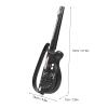 Alomejor Kids Guitar, Foldable Stringless Guitar Toy with Piano Keys, 70cm Lightweight Musical Instrument for Toddlers 3+ Years (Black) view 2