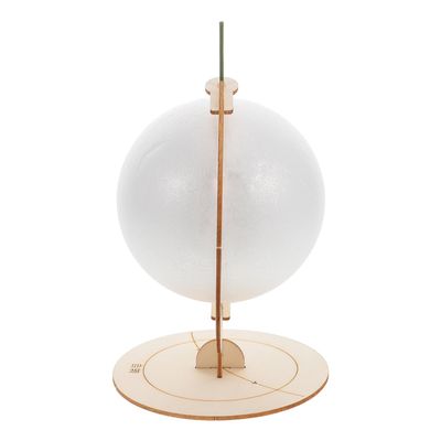 ERINGOGO DIY Rotating Earth Globe with Stand for Educational Geography Puzzle Globe Building Kit Planet Model for Early Learning and Cognitive Development