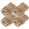 PLAFOPE 4Pcs Miniature Firewood Pile Winter Decor for Dollhouse DIY Craft Supplies Realistic Landscape Ornament Natural Christmas Accessories view 1
