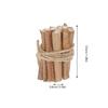 PLAFOPE 4Pcs Miniature Firewood Pile Winter Decor for Dollhouse DIY Craft Supplies Realistic Landscape Ornament Natural Christmas Accessories view 2