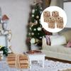 PLAFOPE 4Pcs Miniature Firewood Pile Winter Decor for Dollhouse DIY Craft Supplies Realistic Landscape Ornament Natural Christmas Accessories view 4