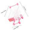 Beaupretty 2pcs Miniature Shopping Cart for Ages Pretend Play Grocery Cart in Promotes Hand-Eye Coordination and Interaction for Role Play and Desk Storage view 2