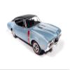 1968 442 W30 Holiday Coupe Teal Frost Metallic with Red Stripes and Black Vinyl Top Hemmings Motor News July 2023 Cover Car American Muscle Series 1/18 Diecast Model Car by Auto World AMM1350 view 2