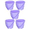 Beaupretty 5pcs Sand Bucket Plastic Beach for Boys and Mini Castle Design Random Mix for Sandbox Play and Outdoor Fun Random Color view 1