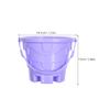 Beaupretty 5pcs Sand Bucket Plastic Beach for Boys and Mini Castle Design Random Mix for Sandbox Play and Outdoor Fun Random Color view 2