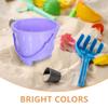 Beaupretty 5pcs Sand Bucket Plastic Beach for Boys and Mini Castle Design Random Mix for Sandbox Play and Outdoor Fun Random Color view 3