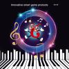 Alomejor Music Games, Portable Electronic Keyboard Mini Digital Piano with 7 Music Rhythms for Hand Speed Practice Parent Child Interaction (Red) view 3