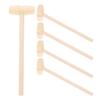 JUMPLAWN 5pcs Mini Wooden Hammer Mallet Educational Pounding for Boys Beat Enhances Hand-Eye Coordination and Dexterity Development view 1