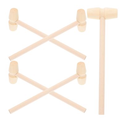 ERINGOGO 5pcs Mini Wooden Hammer Mallet for Educational Beat Enhancing Hand-Eye Coordination and Dexterity Creative Pounding Tool for Boys and Birthday