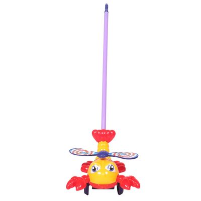 HEMOTON Stable Walking Push Cart for Lobster Style Walker for Boys Comfortable Support for Balance and Coordination Development Indoor and Outdoor Use Trainer Random Color