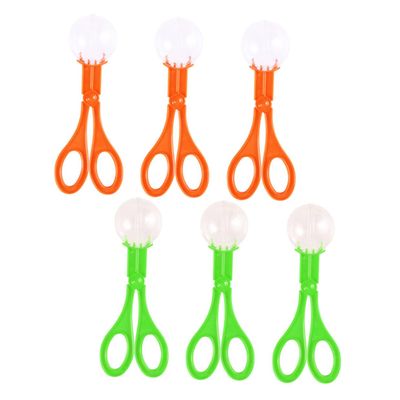 HAKIDZEL 12Pcs Scissors Catchers Outdoor Exploration Plastic Insect Catch Clamp for Boys Safe Smooth Edges Bright Colors for Outdoor Activities and Educational Fun