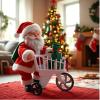 JISADER Santa Shopping Cart Toy with Music Accessories Christmas Decoration view 2