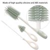 Silicone Milk Bottle Brush Set with Long Handle and 360 Rotation view 4