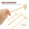 CIYODO 15pcs Mini Wooden Mallets for Small Smooth Handheld Hammers for Educational Play Muscle Development DIY Crafting and Home Decoration Safe Polished Surface view 3