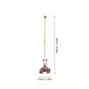 BESTonZON Wooden Push with Handle Cute Animal Design Walking Cart for Boys and Walker Encouraging Motor Skills Development and Fun Learning view 2