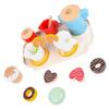 ORFOFE Wooden Tea Pretend Play Dessert Food Miniature Tableware for Creative Role Play and Social Skills Development Educational Afternoon Tea Pretend Playthings view 1