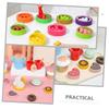 Abaodam Wooden Afternoon Tea Playset with Realistic Miniature Dessert Props for Pretend Play Educational for Birthday and S Day view 4