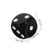 Abaodam 50pcs Black Acrylic Dice Small Lightweight Game Dice for Board Games Party Accessories Tabletop for Home Bar Ktv Fun view 2