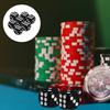 Abaodam 50pcs Black Acrylic Dice Small Lightweight Game Dice for Board Games Party Accessories Tabletop for Home Bar Ktv Fun view 4