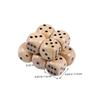 BESPORTBLE 50pcs Wooden Dice Set Rounded Corner Solid Wood Game Dice for Board Games Math Learning Party Favor Supplies Engraved Numbers Safe Smooth Edges view 2