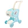 WOONEKY High Imitation Shopping Cart with Smooth Arc Design for Boys and Pretend Play Supermarket Trolley for Role-Playing and Family Enjoyment Blue view 1