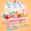 Bffcnl Ice Cream Cart, Ice Cream Counter Role Play, Sweet Treat Cart, Simulation Food Toys, Ice Cream view 3