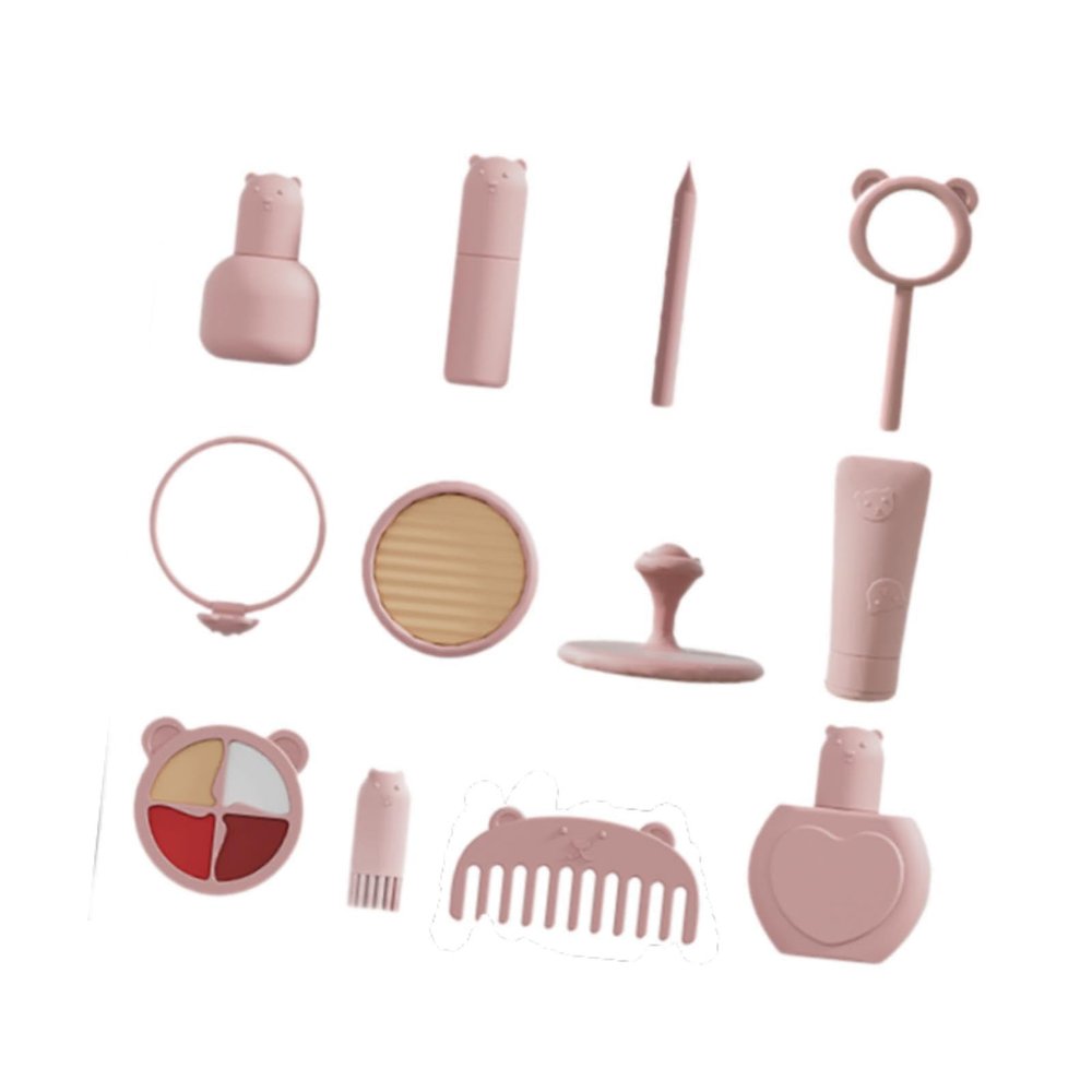Bffcnl 12 Pieces Pretend Play Makeup Beauty Set Makeup Toy for Birthday Gifts