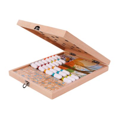 Bffcnl Wooden Sudoku Puzzle Set Sudoku Game Board Number Thinking Game for Ages 7-14 Years