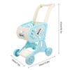 HONITANO Simulated Playing Shopping Cart with Wheels Easy-Grip Handle for Boys Pretend Play Supermarket Trolley for Independence Cultivation view 2