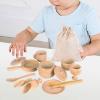 Bffcnl Wooden Pretend Afternoon Tea Set for Kids Ages 3 4 5 Years Old Boys Girls view 4