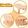 Action Figures Display Stand Collectibles Shelf Decoration Wood Display Riser Perfume Organizer for Dolls Models Living Room, 3 Tier view 4