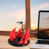 Action Figure Stand with Fire Effects Assembly,Sturdy,Stable,for Collectible Figurine Model Display Rack Display Holder Base, red view 2