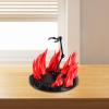 Action Figure Stand with Fire Effects Assembly,Sturdy,Stable,for Collectible Figurine Model Display Rack Display Holder Base, red view 3