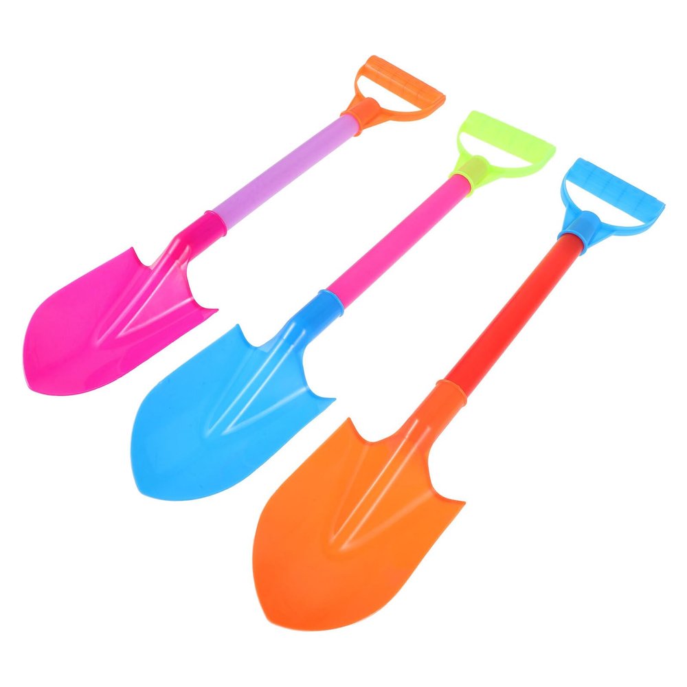 Alasum 3Pcs Beach Sand Shovel Large Sand Digging Tools for Outdoor Activities Random Colors Random Color