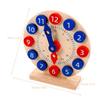 WESIEVYA Educational Wooden Teaching Clock for Learning Smooth Safe Edges Cognitive Model for Classroom and Home Use Interactive Development Tool for Boys view 2