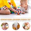 WESIEVYA Educational Wooden Teaching Clock for Learning Smooth Safe Edges Cognitive Model for Classroom and Home Use Interactive Development Tool for Boys view 3