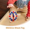 WESIEVYA Educational Wooden Teaching Clock for Learning Smooth Safe Edges Cognitive Model for Classroom and Home Use Interactive Development Tool for Boys view 4