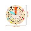 ifundom Wooden Clock for Educational Learning Model with Colorful Numbers Safe High-Grade Wood Interactive Teaching Plaything for Boys and Development view 2