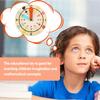 ifundom Wooden Clock for Educational Learning Model with Colorful Numbers Safe High-Grade Wood Interactive Teaching Plaything for Boys and Development view 3