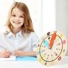 ifundom Wooden Clock for Educational Learning Model with Colorful Numbers Safe High-Grade Wood Interactive Teaching Plaything for Boys and Development view 4