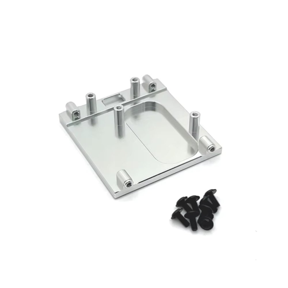 RC Upgrade Parts For MN168 For MN78 For MN99S 1/12 Metal Gearbox Mount Base Motor Holder RC Car Upgrade Parts Accessories(Silver)