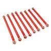 RC Upgrade Parts For MN128 MN86 MN86S MN86K MN86KS For MN G500 1/12 Metal For Chassis Link Rod Tie Rod Linkage Suspension Link RC Crawler Car Upgrade Parts(Red) view 1