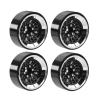 RC Beadlock Wheels For Axial For SCX24 For TRX4M 1/18 CNC Aluminium 1.3 Inch Colorful Lock Tire Wheel Hub RC Car Upgrade Replacements Parts(Black) view 1
