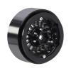 RC Beadlock Wheels For Axial For SCX24 For TRX4M 1/18 CNC Aluminium 1.3 Inch Colorful Lock Tire Wheel Hub RC Car Upgrade Replacements Parts(Black) view 3