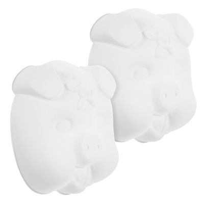 Abaodam 2pcs DIY Blank Animal Masks for Unpainted White PVC Face Masks for Halloween Cosplay Masquerade Party Crafting and Art Decoration