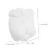 Abaodam 2pcs DIY Blank Animal Masks for Unpainted White PVC Face Masks for Halloween Cosplay Masquerade Party Crafting and Art Decoration view 2