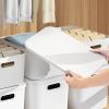 Sturdy Organizer Bins, Cute Rectangular Book Toy Baskets, Space-Saving Clothes Storage Organizer, Organizing Clothes Toy Nursery, for Pantry, Bedroom, Closet, Laundry Room, Office view 2