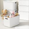 Sturdy Organizer Bins, Cute Rectangular Book Toy Baskets, Space-Saving Clothes Storage Organizer, Organizing Clothes Toy Nursery, for Pantry, Bedroom, Closet, Laundry Room, Office view 3